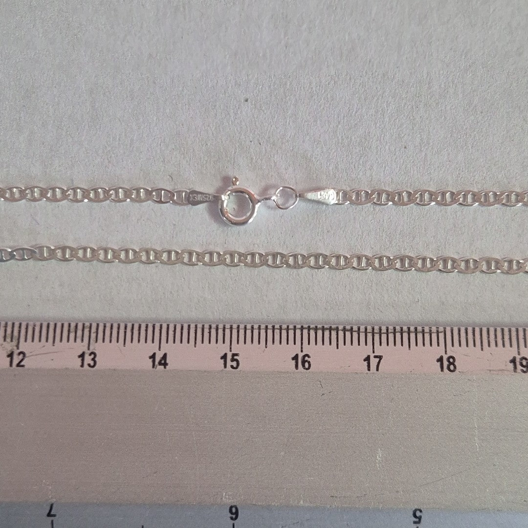 CADENA TEJIDO GUCHI PLATA .925 60 CM 4 GR (NUEVO)