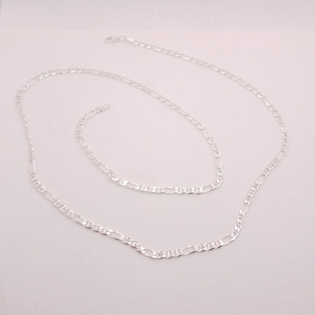 CADENA TEJIDO 3X1 PLATA .925 60 CM 8.5 GR (NUEVO)