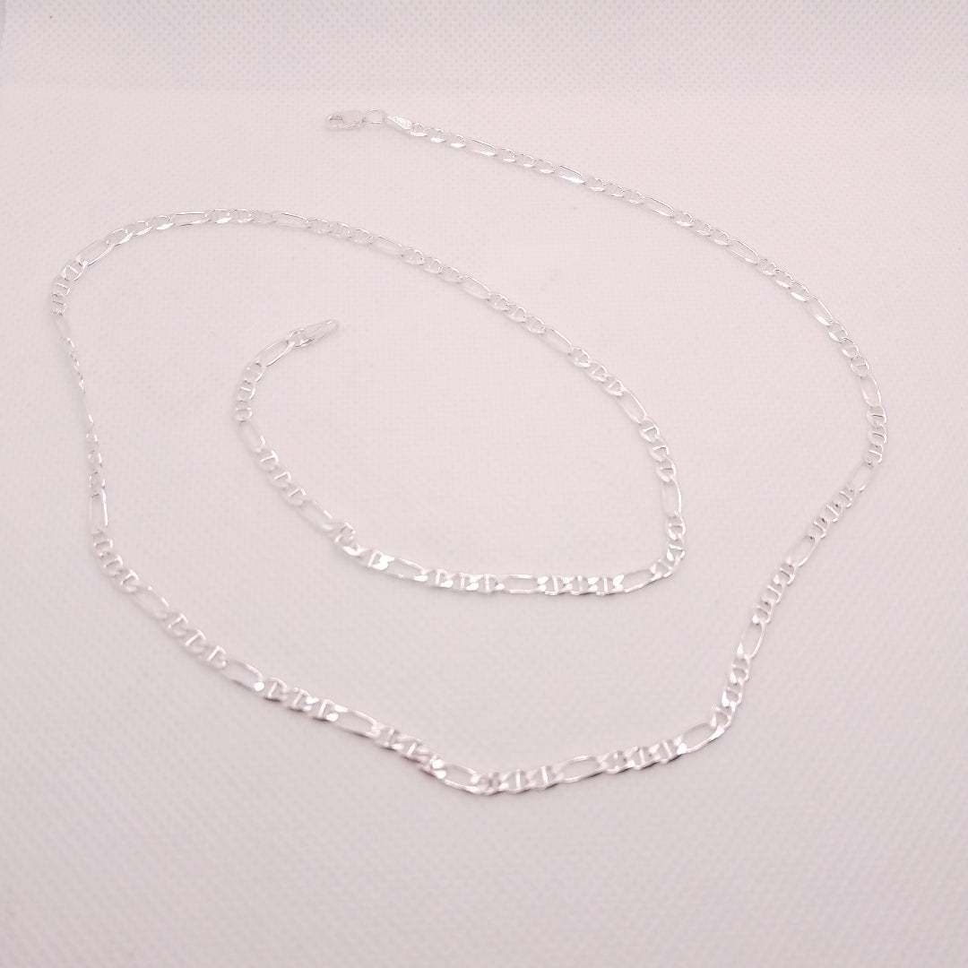 CADENA TEJIDO 3X1 PLATA .925 60 CM 8.5 GR (NUEVO)