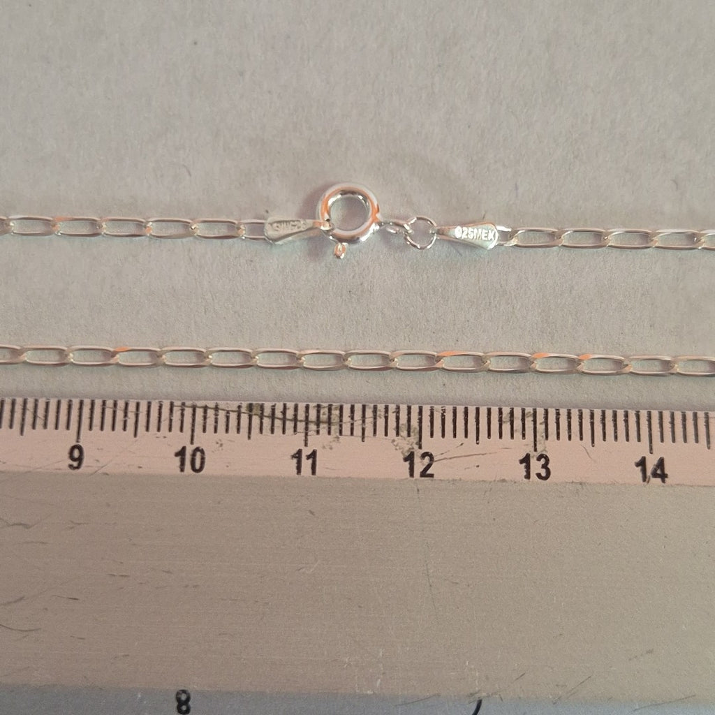 CADENA TEJIDO ESLABONES PLATA .925 50 CM 2.5 GR (NUEVO)