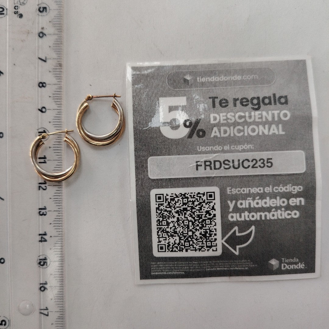 ARRACADAS PAR ORO 10 K 1.1 GRMS (SEMINUEVO)