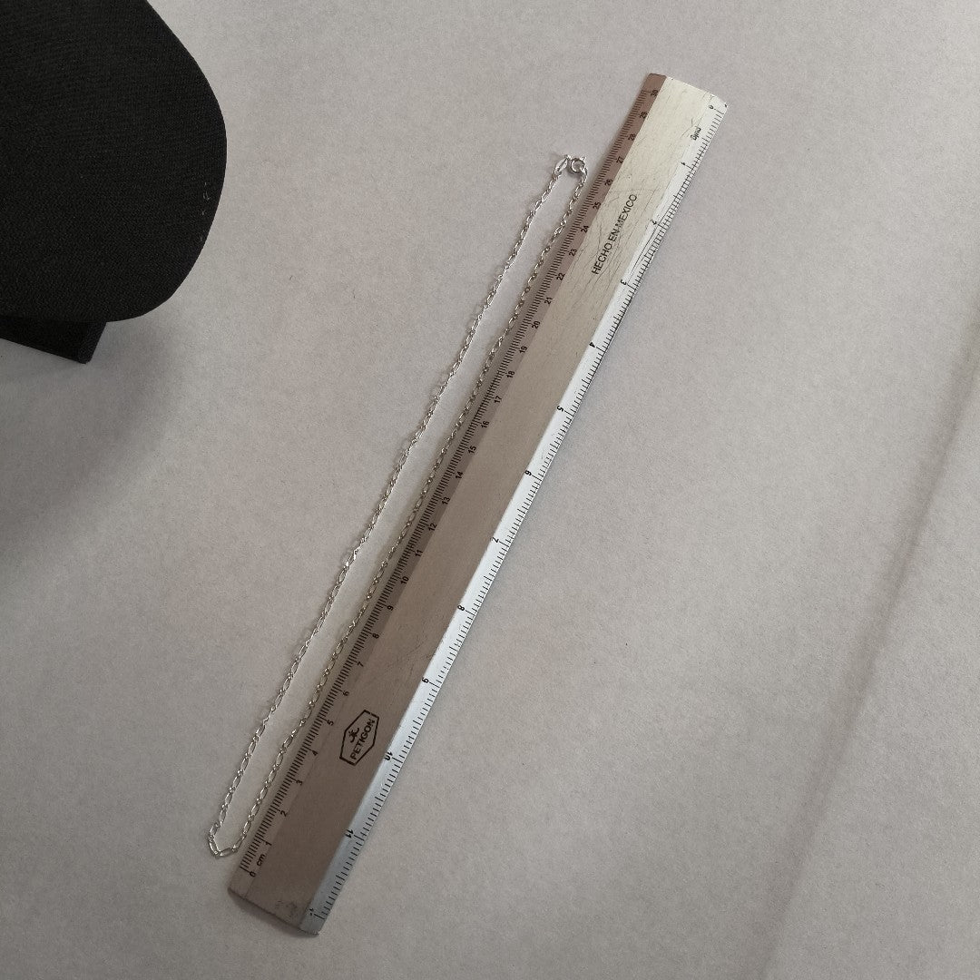 CADENA TEJIDO 1X1 PLATA .925 55 CM 3.2 GR (NUEVO)