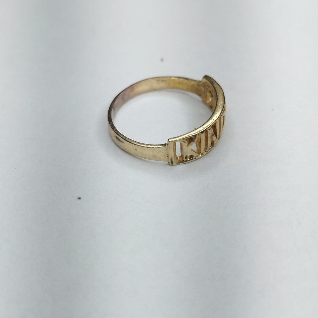 ANILLO CONMEMORATIVO ORO 10 K 0,80 GRMS (SEMINUEVO)