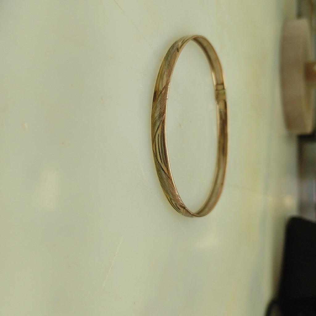 PULSERA, PULSERA RIGIDA ORO, ORO COMBINADO 10 K 4 GRMS (SEMINUEVO)