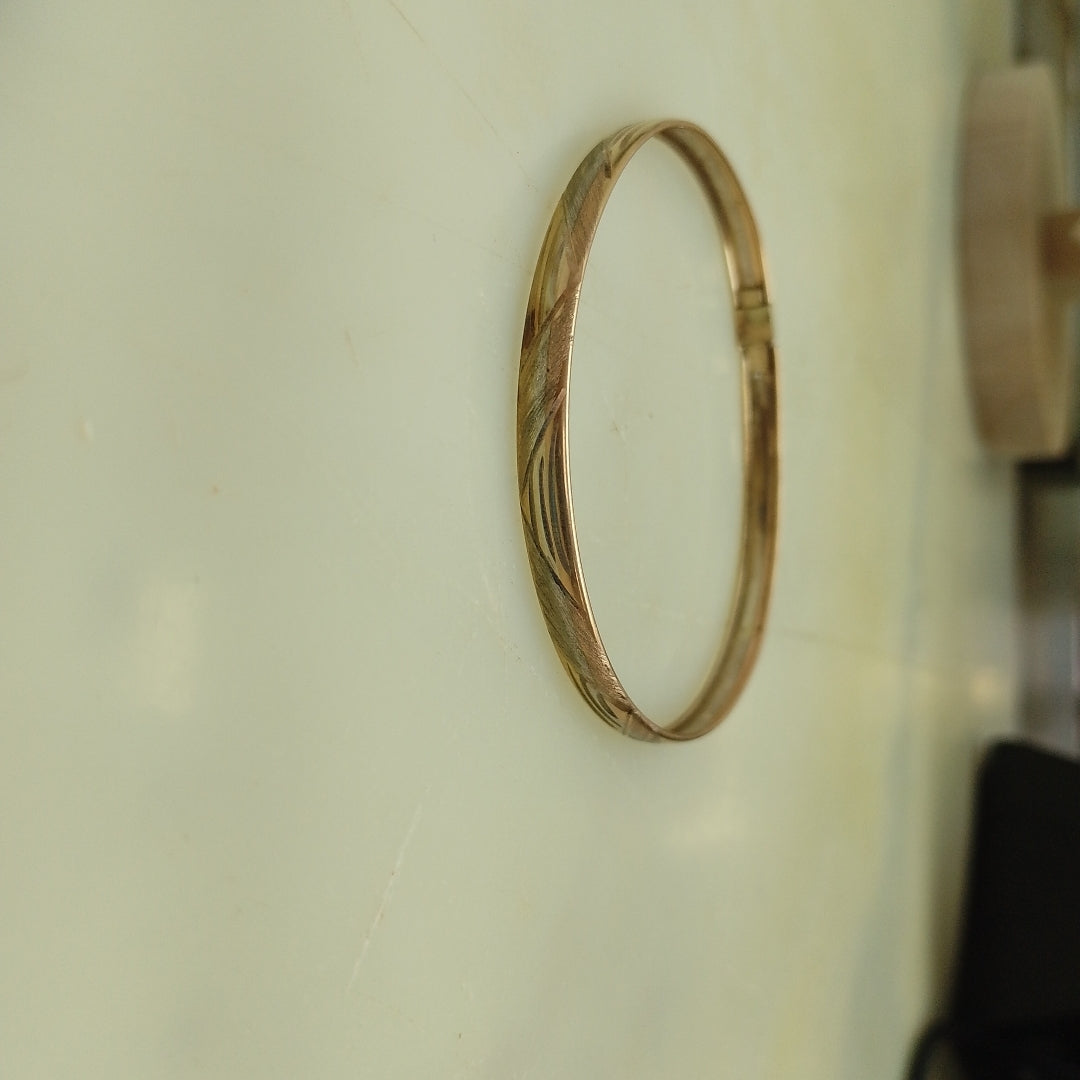 PULSERA, PULSERA RIGIDA ORO, ORO COMBINADO 10 K 4 GRMS (SEMINUEVO)