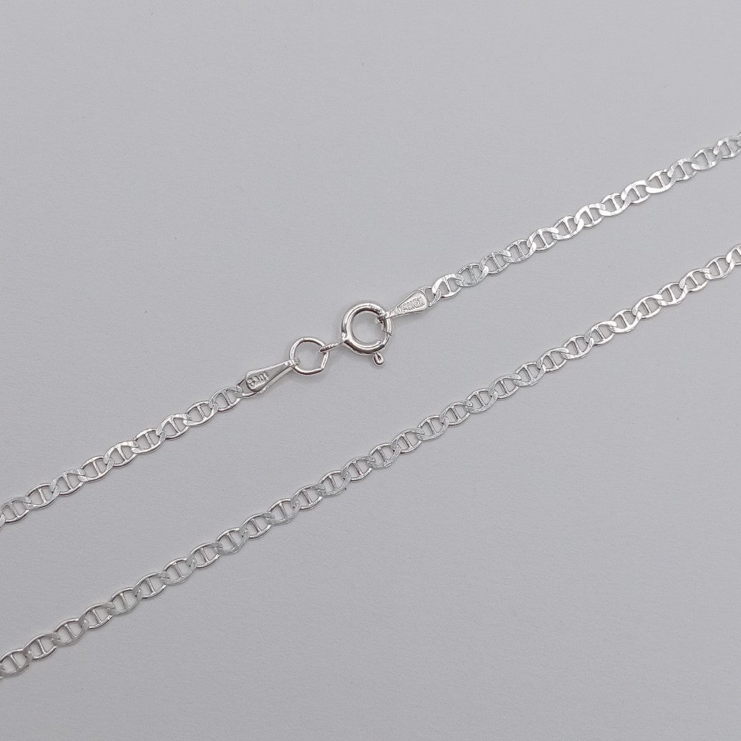 CADENA TEJIDO GUCHI PLATA .925 60 CM 3.8 GR (NUEVO)