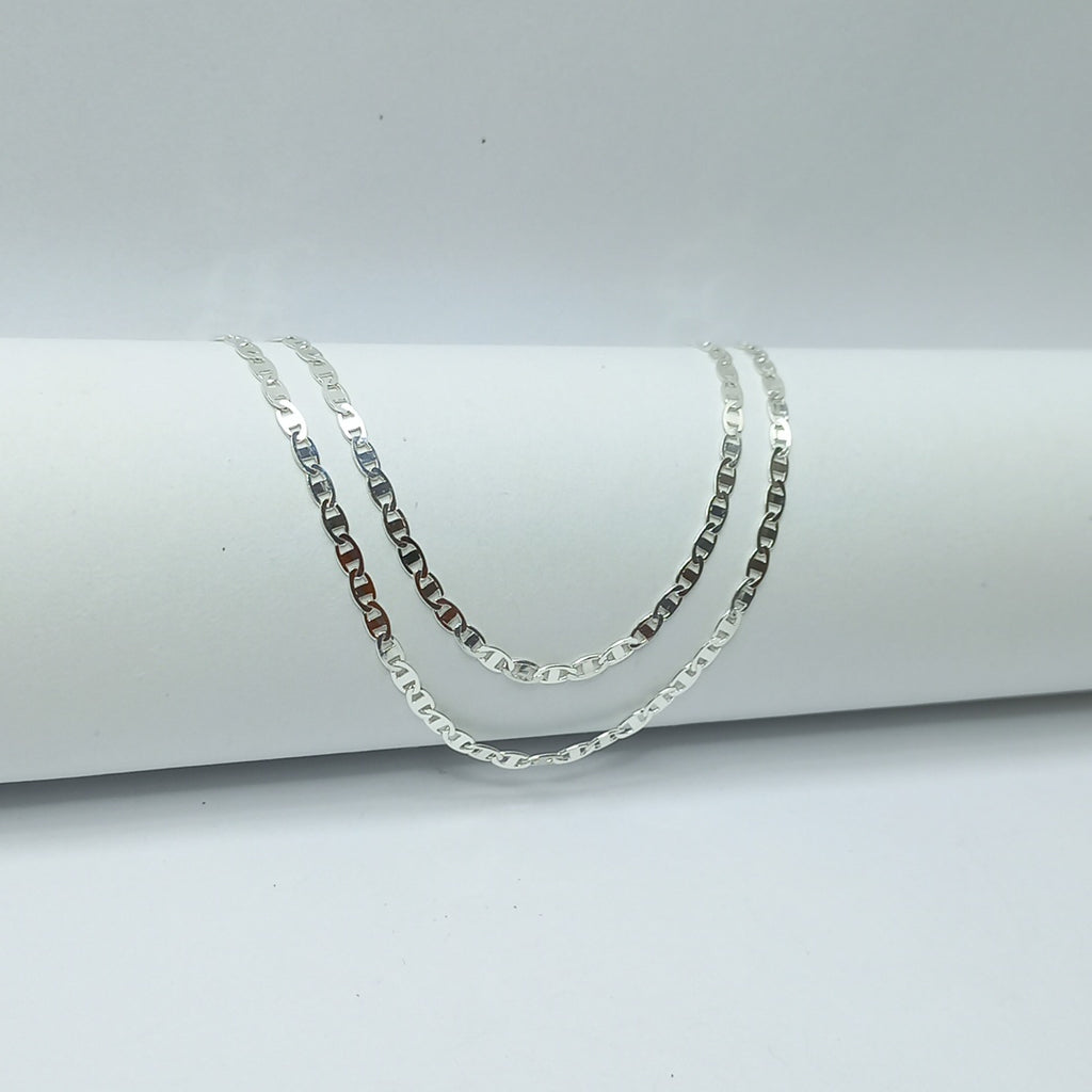 CADENA TEJIDO ESPEJO PLATA .925 60 CM 4.2 GR (NUEVO)
