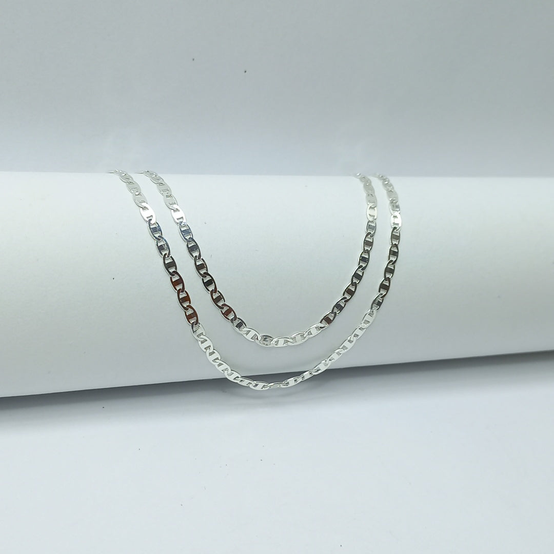 CADENA TEJIDO ESPEJO PLATA .925 60 CM 4.2 GR (NUEVO)