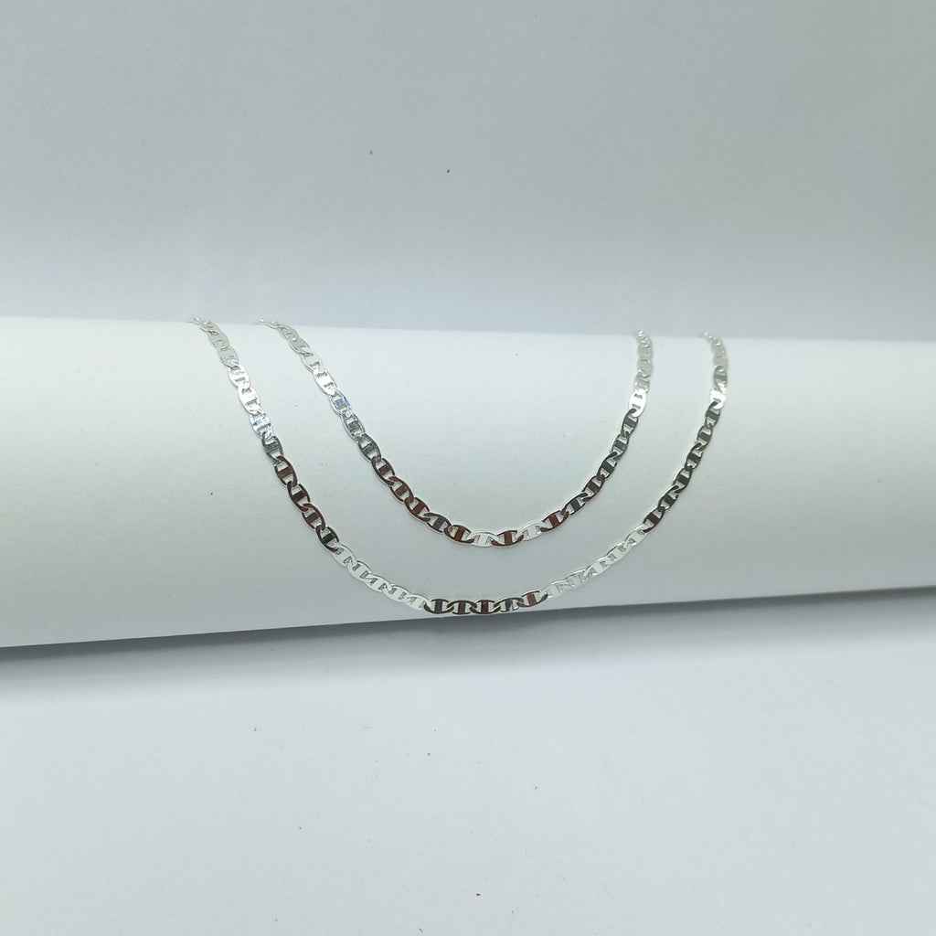 CADENA TEJIDO ESPEJO PLATA .925 60 CM 4.3 GR (NUEVO)