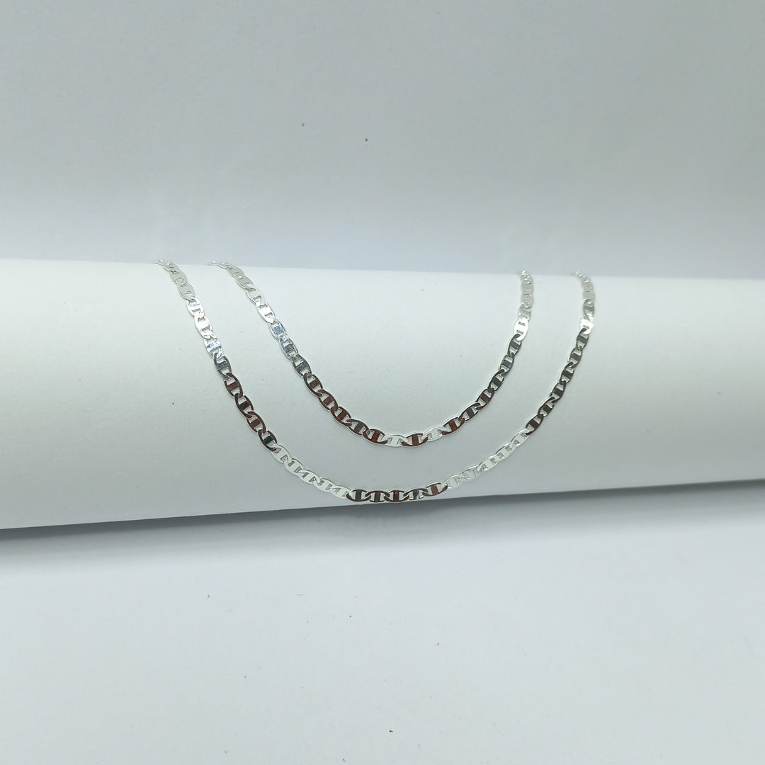 CADENA TEJIDO ESPEJO PLATA .925 60 CM 4.3 GR (NUEVO)