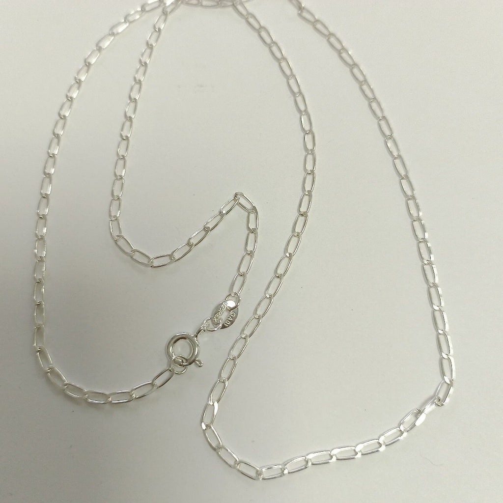 CADENA TEJIDO ESLABONES PLATA .925 50 CM 2.6 GR (NUEVO)