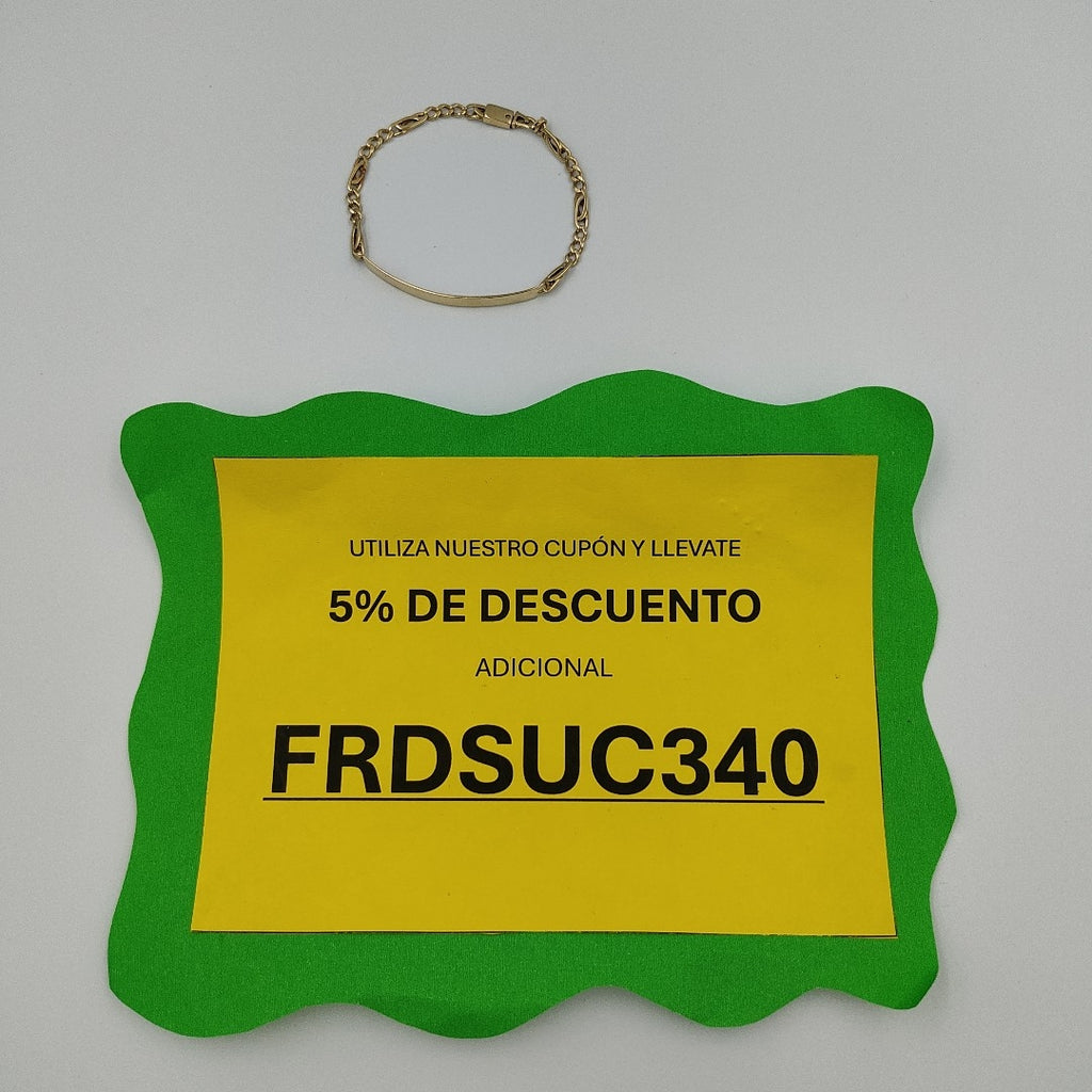 ESCLAVA ORO 14 K 7,20 GRMS (SEMINUEVO)