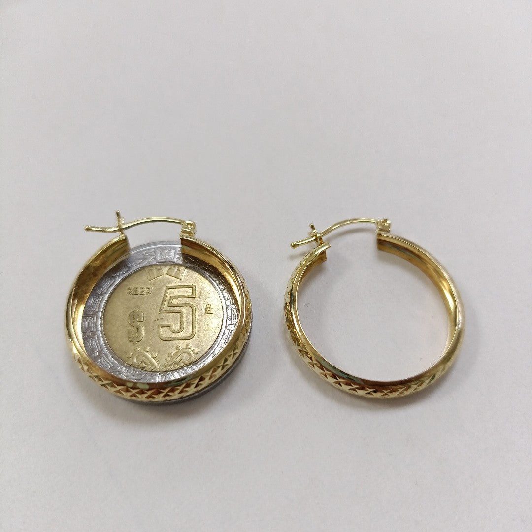 ARRACADAS PAR ORO 10 K 1,90 GRMS (SEMINUEVO)