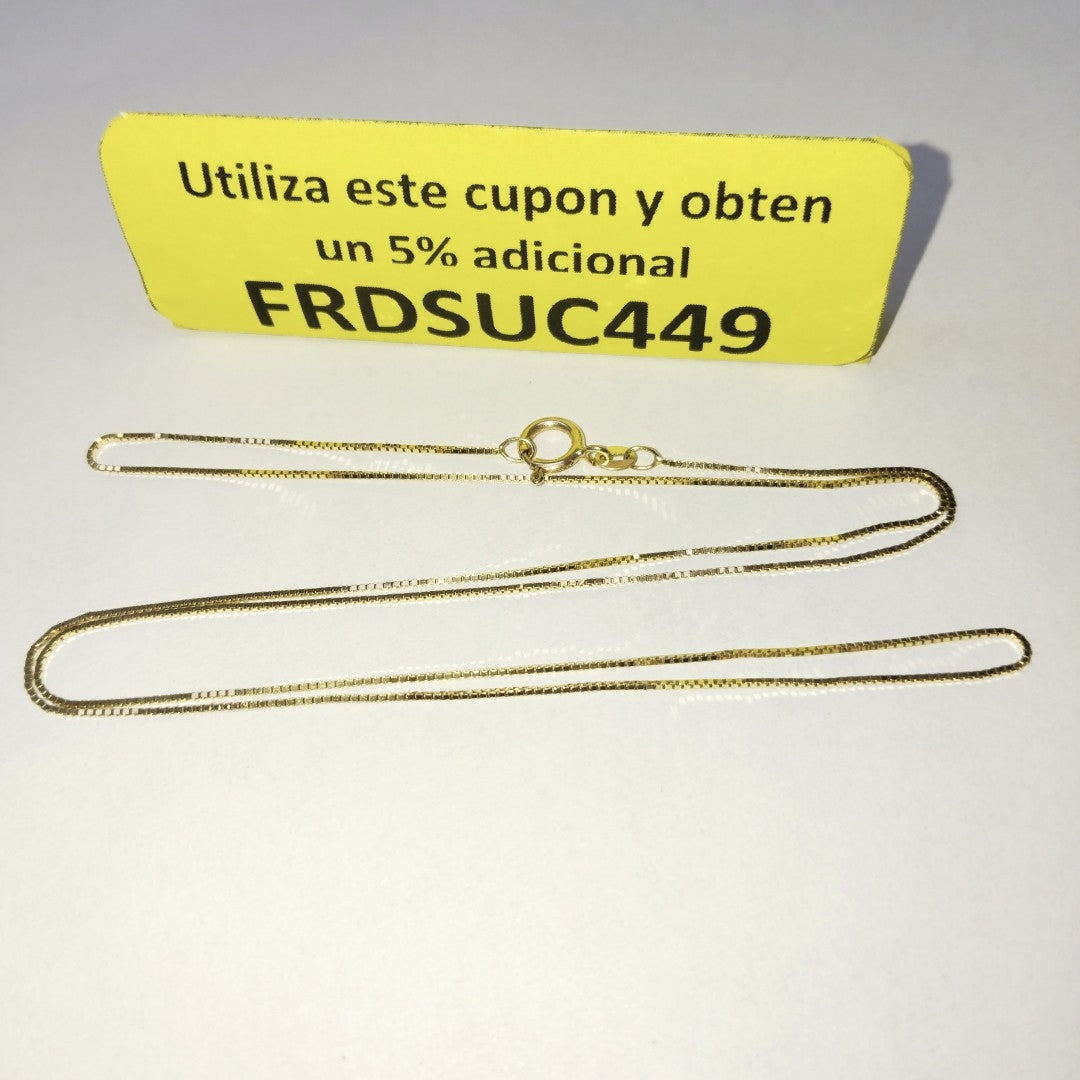 CADENA ORO 14 K 2.2 GRMS (SEMINUEVO)
