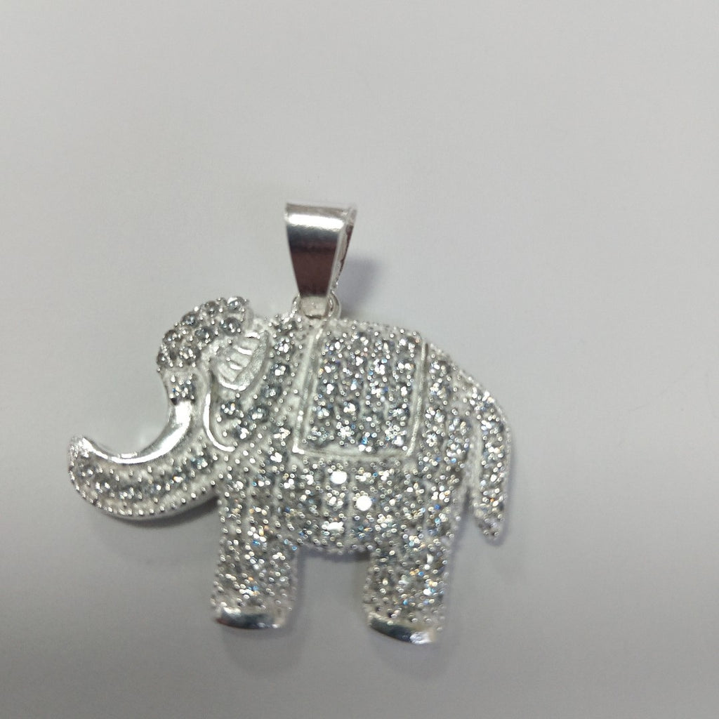 DIJE ELEFANTE C/CIRCONIAS PLATA .925 5.3 GR (NUEVO)
