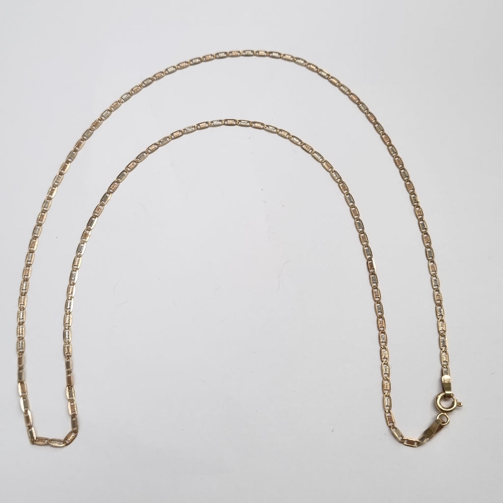 CADENA ORO, ORO COMBINADO 14 K 3.2 GRMS (SEMINUEVO)