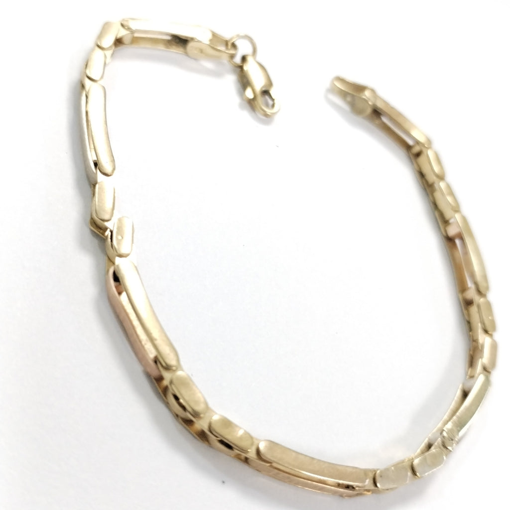 PULSERA ORO, ORO COMBINADO 10 K 6.7 GRMS (SEMINUEVO)