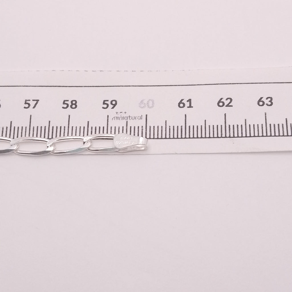 CADENA TEJIDO ESLABONES PLATA .925 60 CM 10.6 GR (NUEVO)