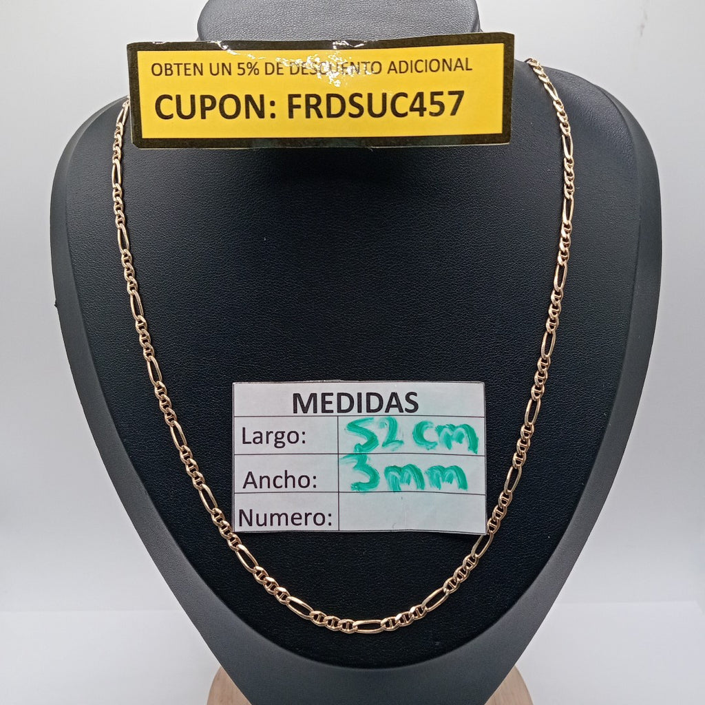 CADENA ORO 10 K 7.8 GRMS (SEMINUEVO)