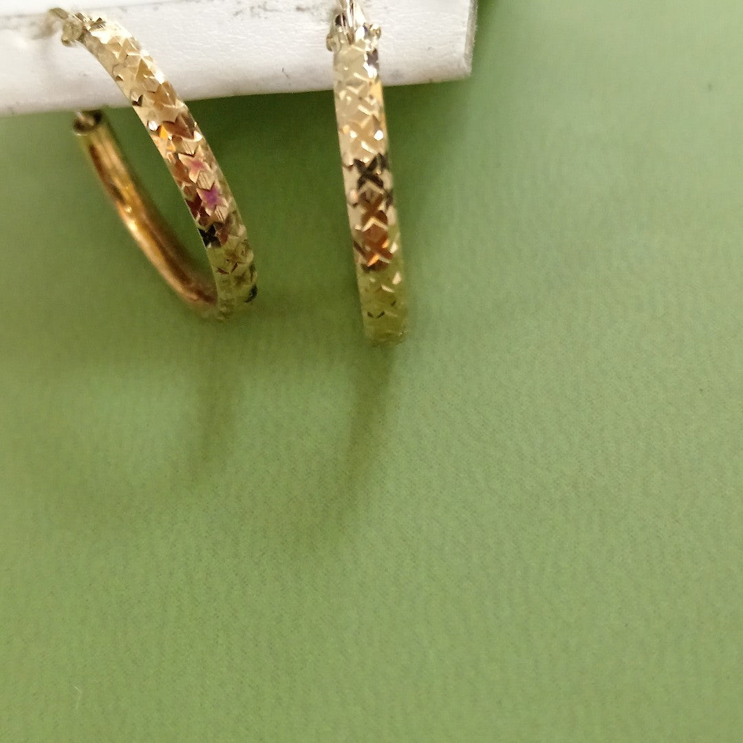ARRACADAS PAR ORO 10 K 1.5 GRMS (SEMINUEVO)