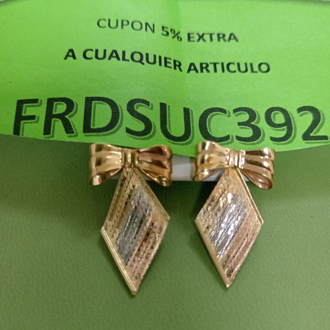 ARETES PAR ORO 10 K 3,10 GRMS (SEMINUEVO)