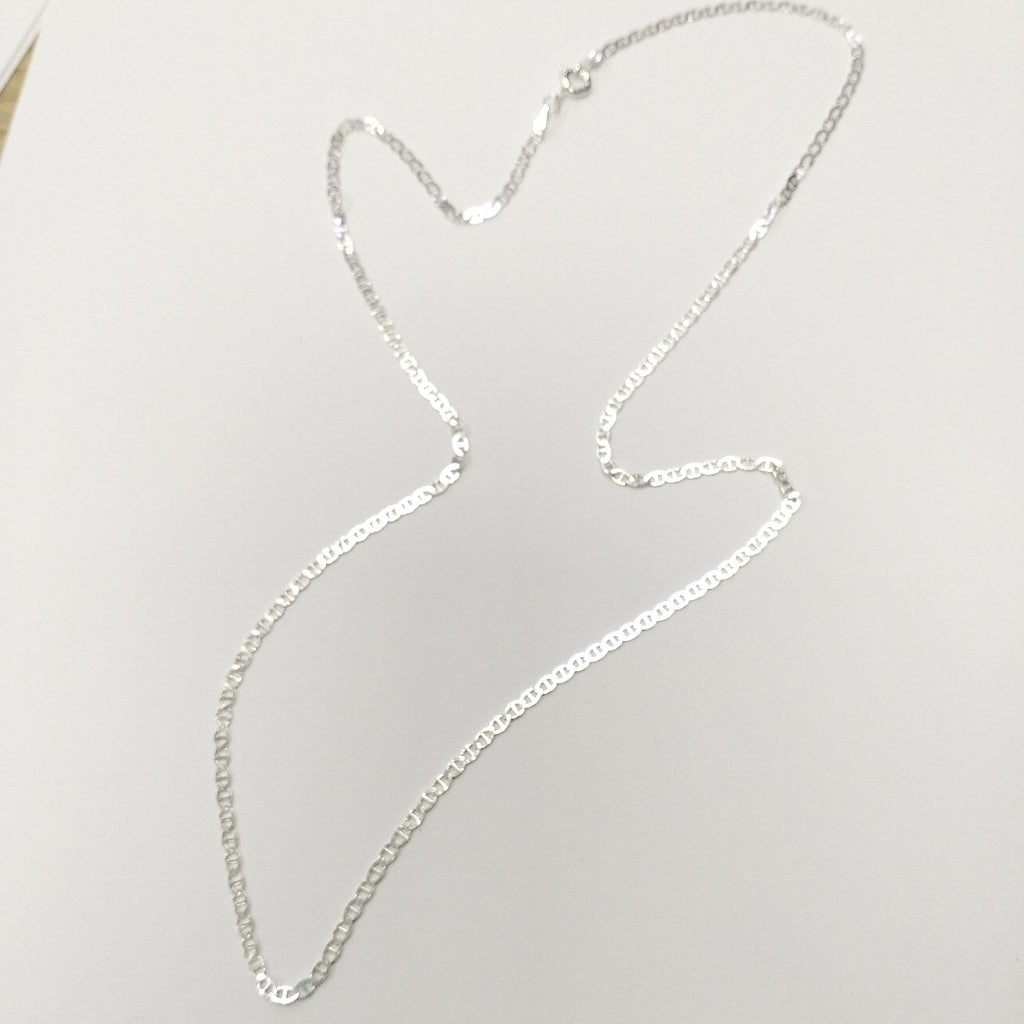 CADENA TEJIDO GUCHI PLATA .925 55 CM 3.6 GR (NUEVO)