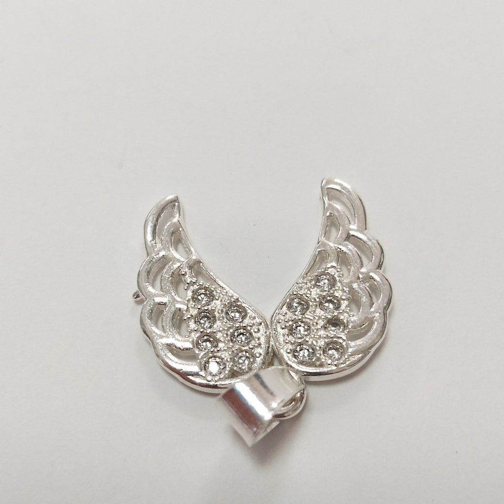 DIJE ALAS C/CIRCONIAS PLATA .925 2.4 GR (NUEVO)