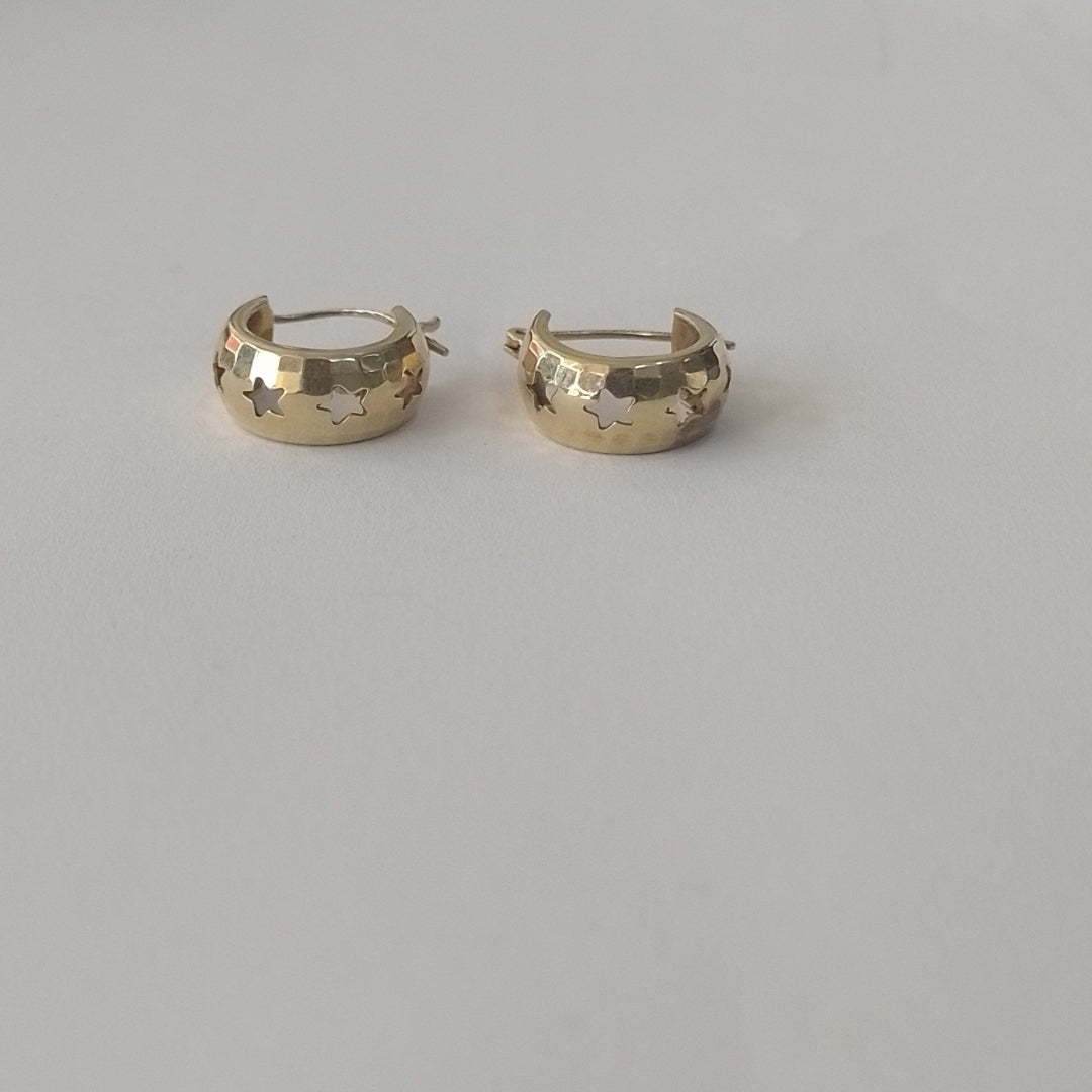 ARRACADAS PAR ORO 14 K 1.7 GRMS (SEMINUEVO)