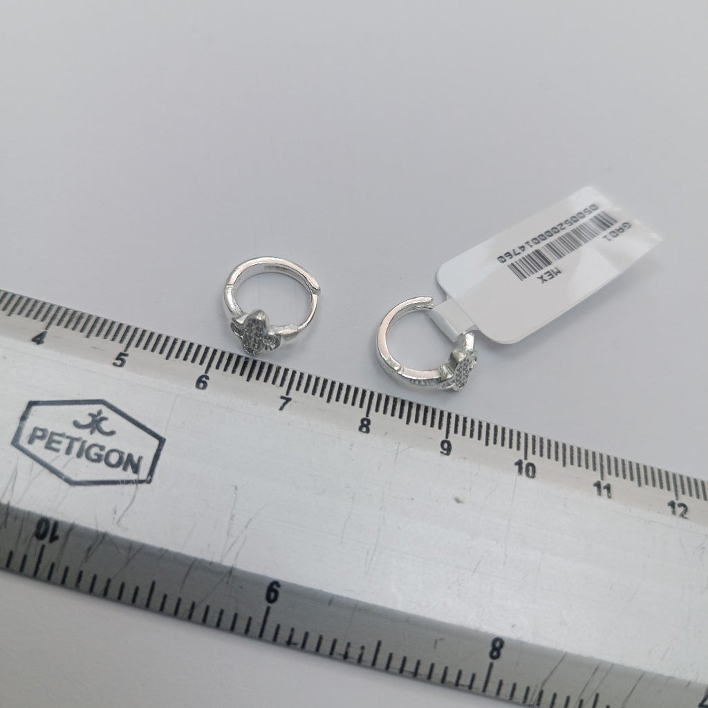 ARRACADAS C/CIRCONIAS PLATA .925 1.9 GR (NUEVO)