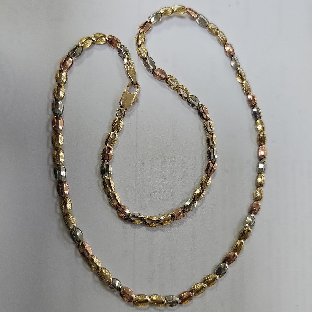 CADENA ORO, ORO COMBINADO 10 K 7.4 GRMS (SEMINUEVO)