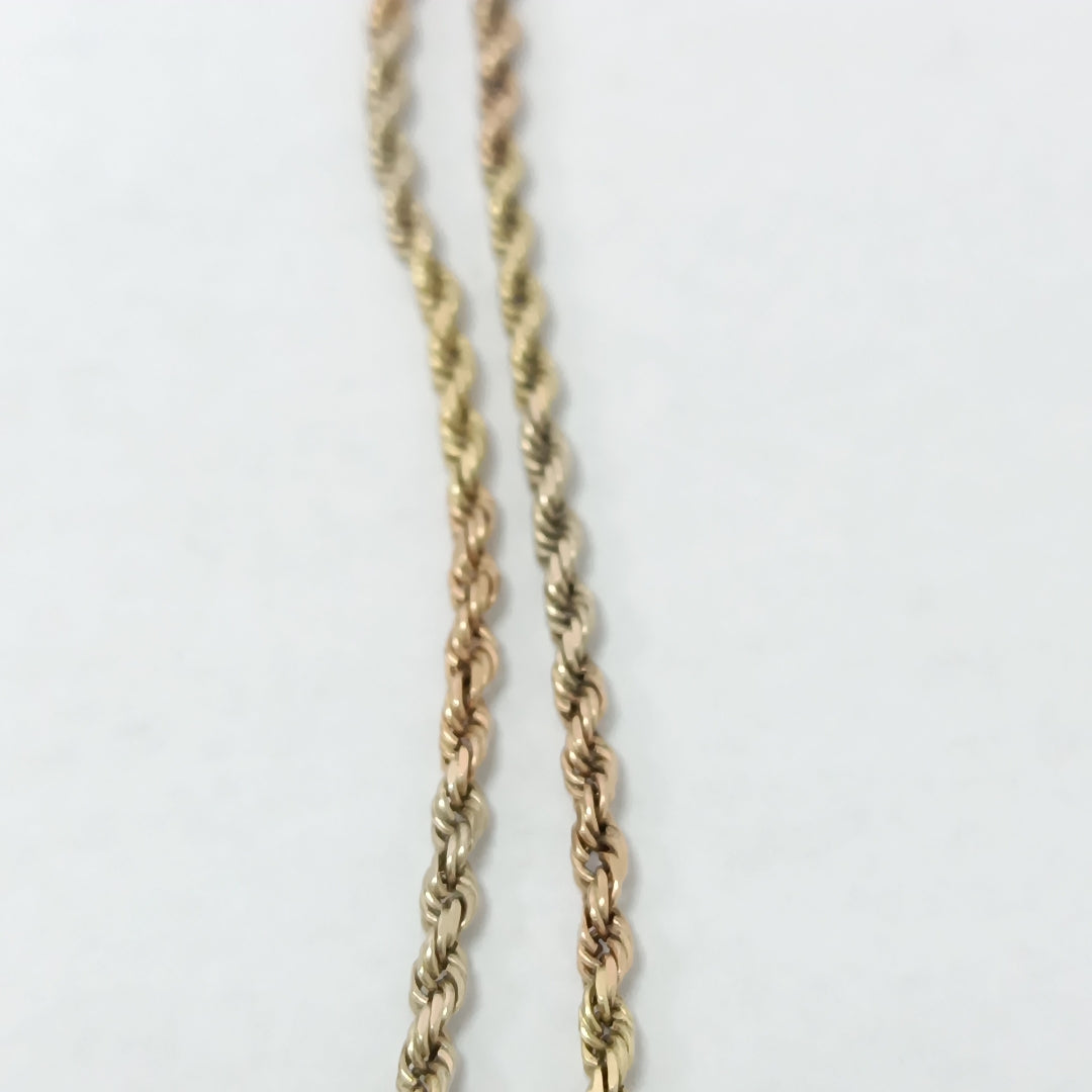 CADENA ORO, ORO COMBINADO 14 K 11.2 GRMS (SEMINUEVO)