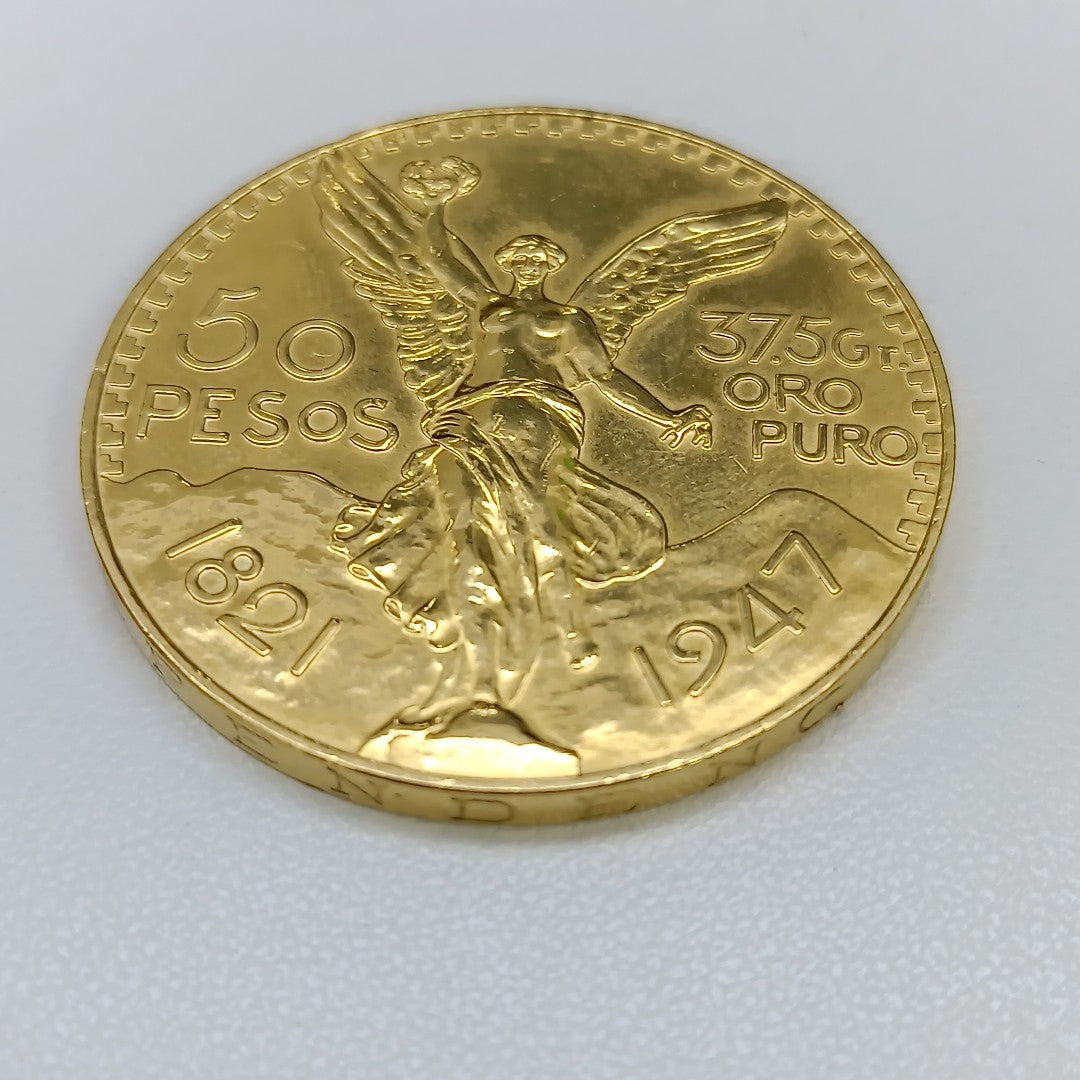 K1 41.6 GRMS 21 K IDENTIFICACIÓN MONEDA NOMINATIVA MONEDAS PESOS 50 PESOS (SEMINUEVO)