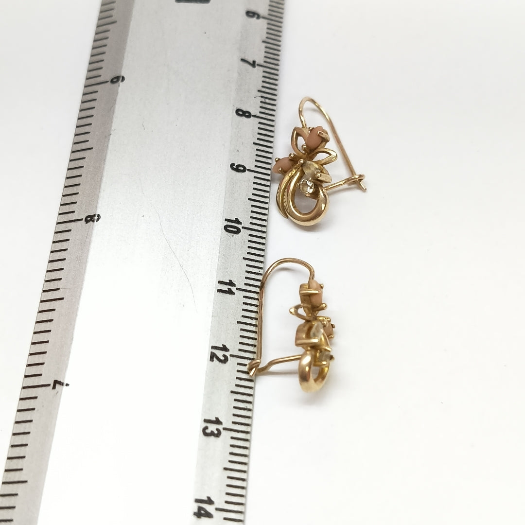 ARETES PAR ORO 10 K 2.5 GRMS (SEMINUEVO)