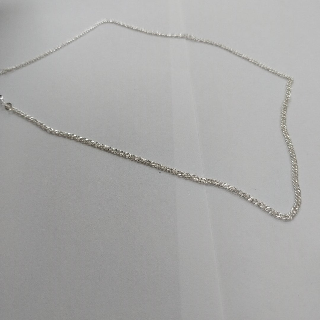 CADENA TEJIDO ESLABONES PLATA .925 50 CM 3.9 GR (NUEVO)