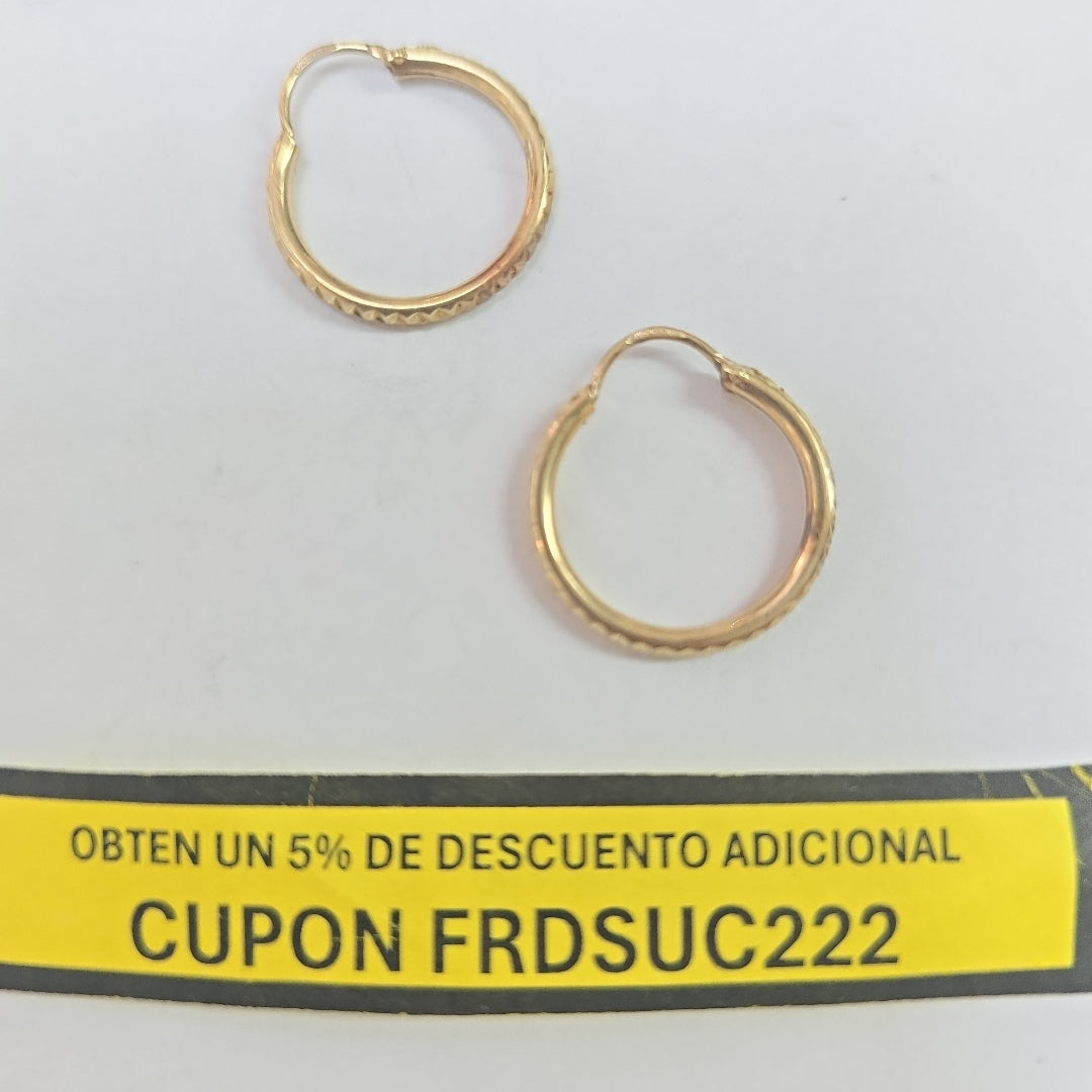 ARRACADAS PAR ORO 10 K 1.6 GRMS (SEMINUEVO)