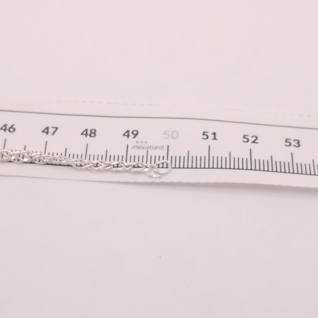 CADENA TEJIDO ESLABONES PLATA .925 50 CM 3.6 GR (NUEVO)