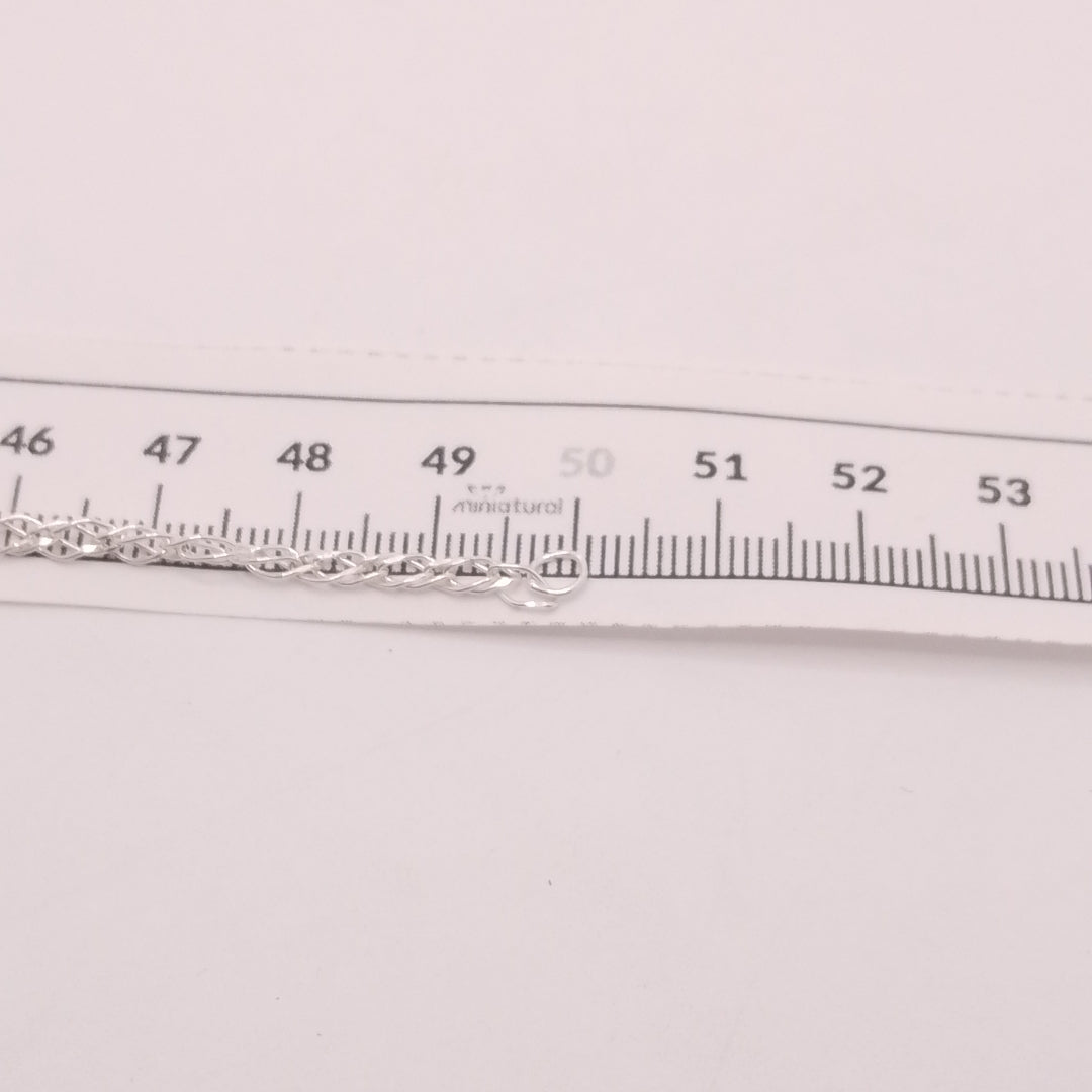CADENA TEJIDO ESLABONES PLATA .925 50 CM 3.6 GR (NUEVO)