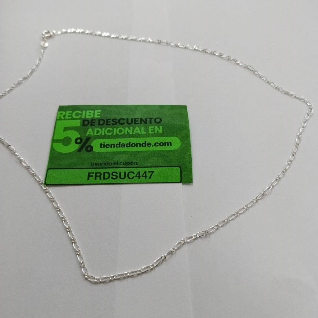 CADENA TEJIDO 1X1 PLATA .925 50 CM 2.9 GR (NUEVO)