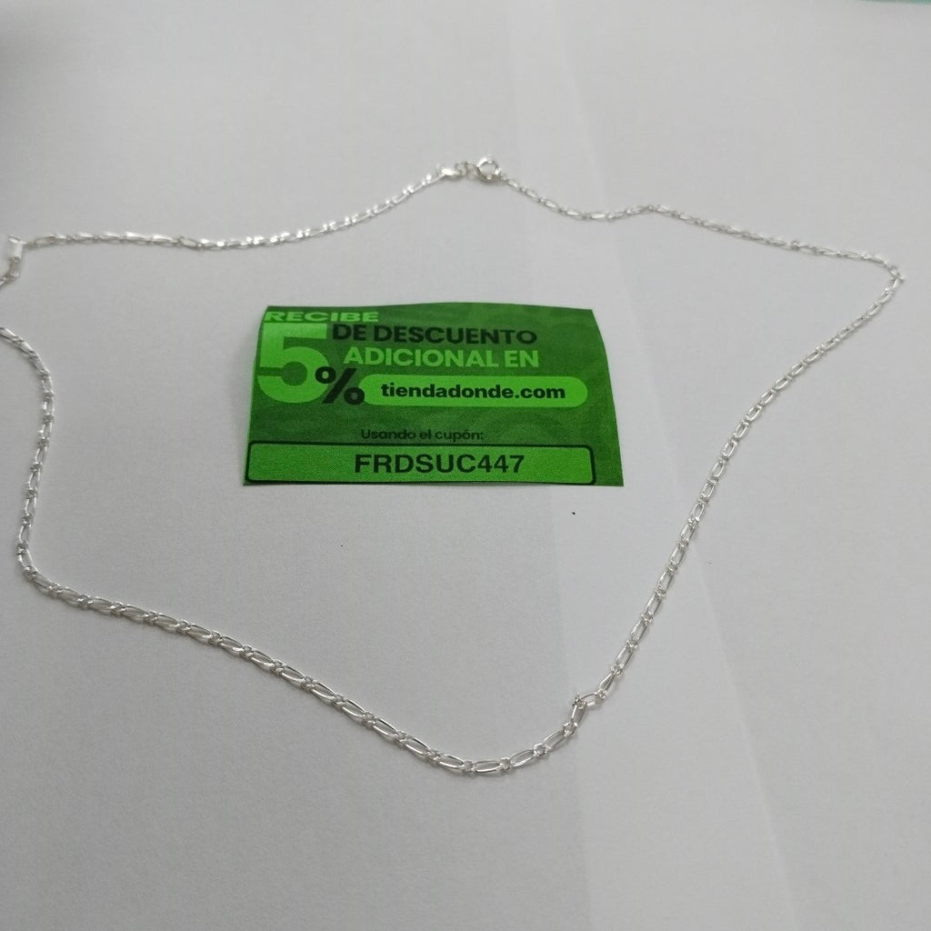 CADENA TEJIDO 1X1 PLATA .925 55 CM 3.3 GR (NUEVO)