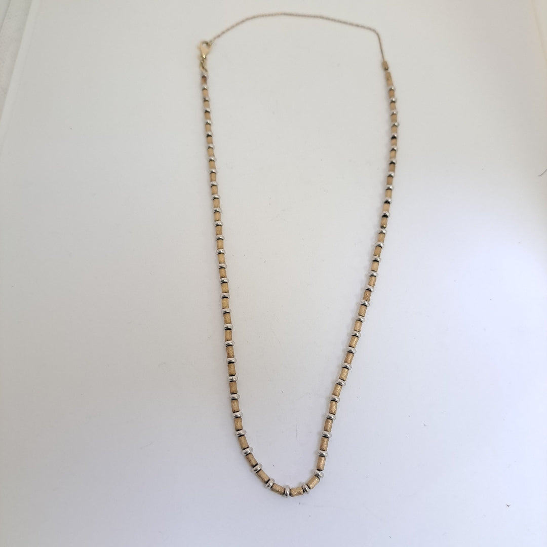 GARGANTILLA ORO, ORO BLANCO 10 K 10.1 GRMS (SEMINUEVO)