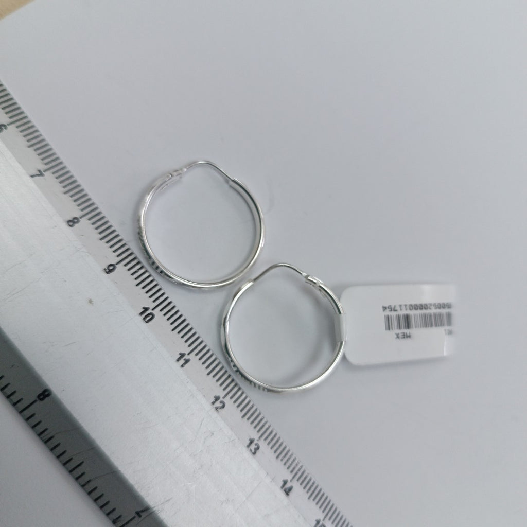 PAR ARRACADAS FACETADA PLATA .925 2.1 GR (NUEVO)
