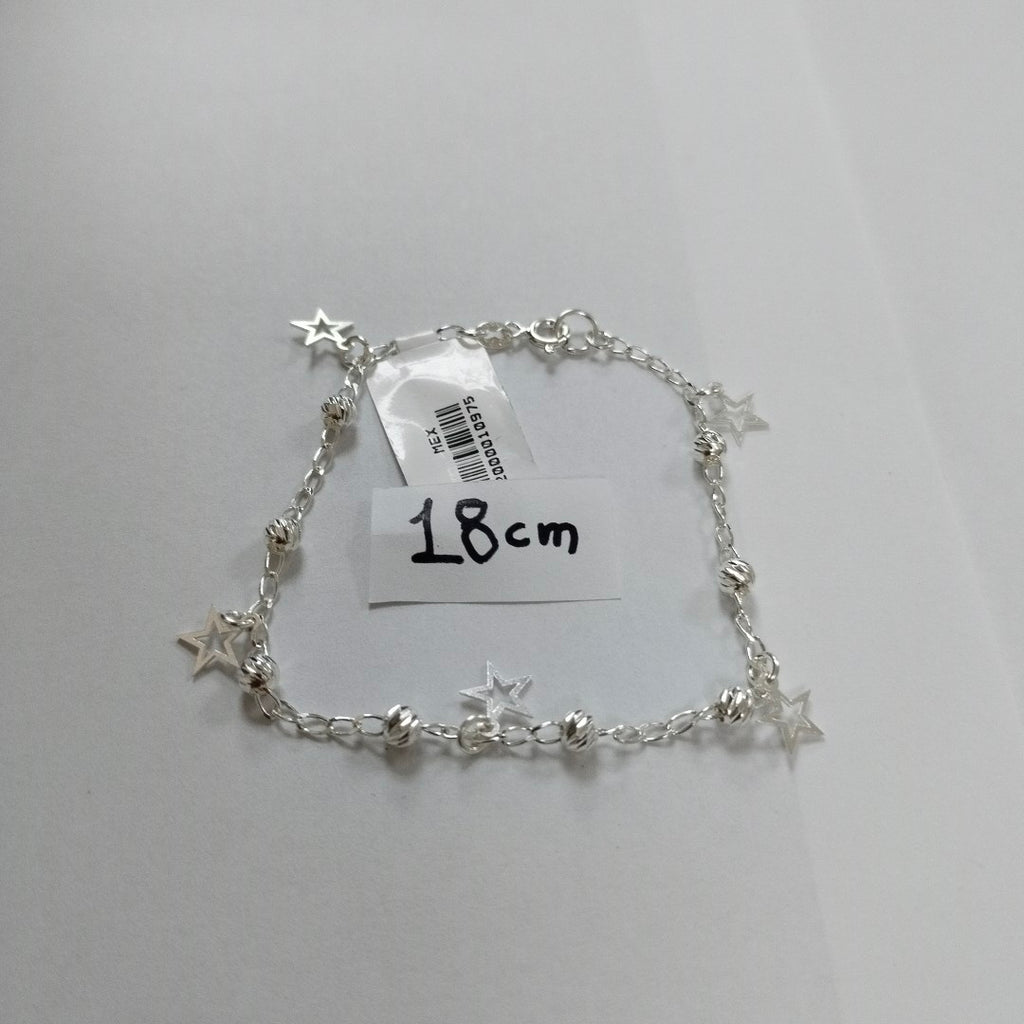 PULSERA TEJIDO ESPECIAL PLATA .925 18 CM 2.7 GR (NUEVO)