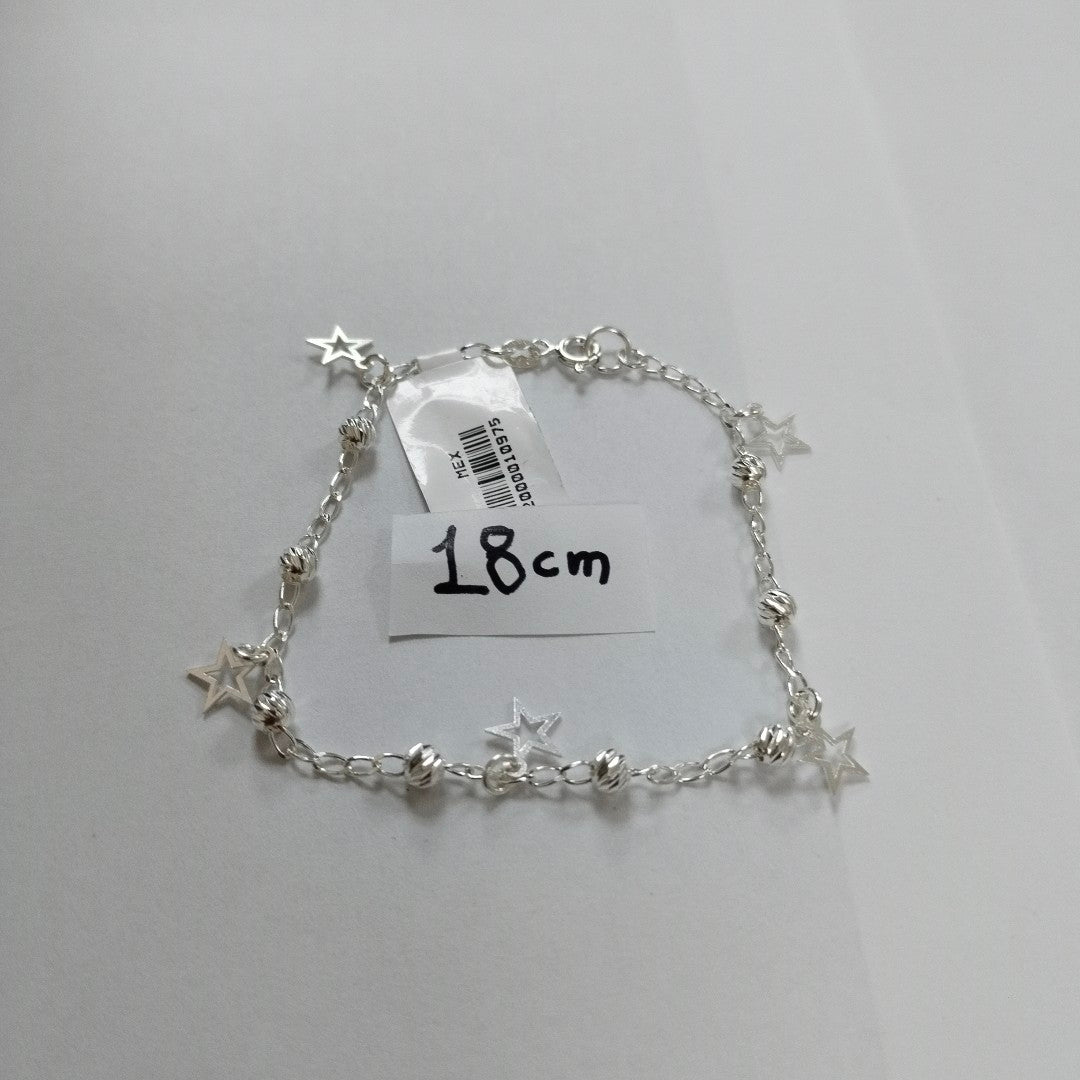 PULSERA TEJIDO ESPECIAL PLATA .925 18 CM 2.7 GR (NUEVO)