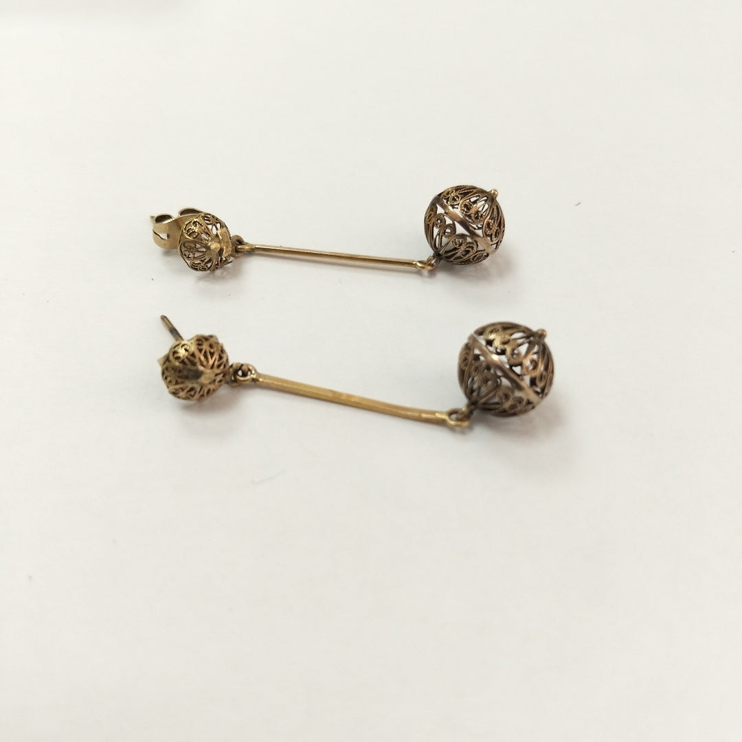 ARETES PAR ORO 8 K 3.1 GRMS (SEMINUEVO)