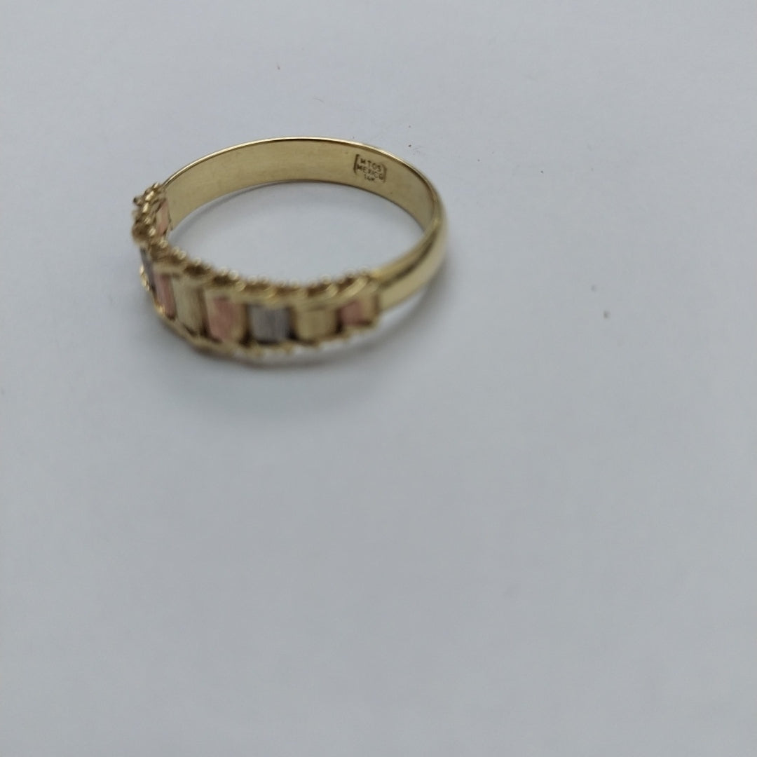 ANILLO ORO, ORO COMBINADO 14 K 3.5 GRMS (SEMINUEVO)