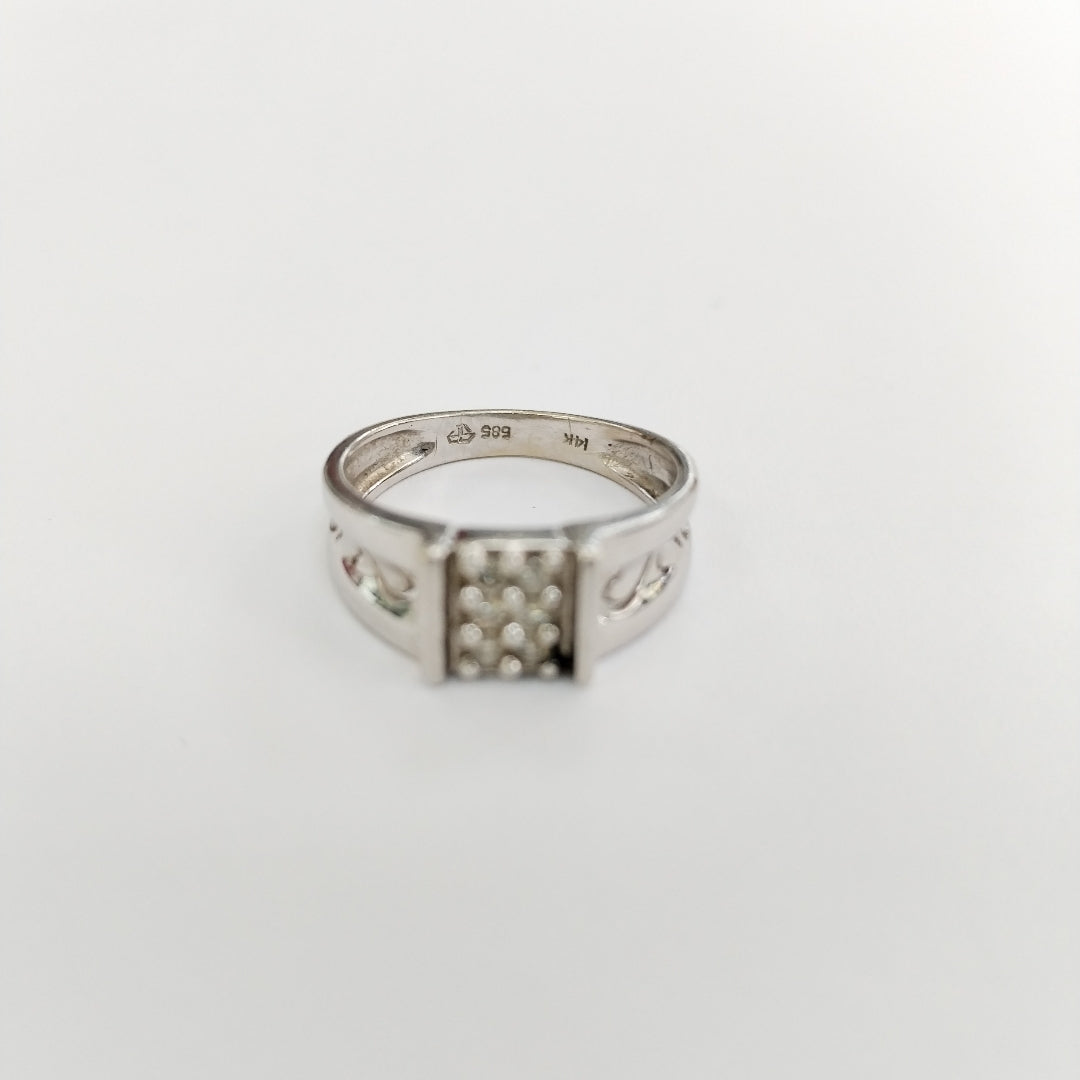 ANILLITO ORO BLANCO 14 K 3.1 GRMS (SEMINUEVO)