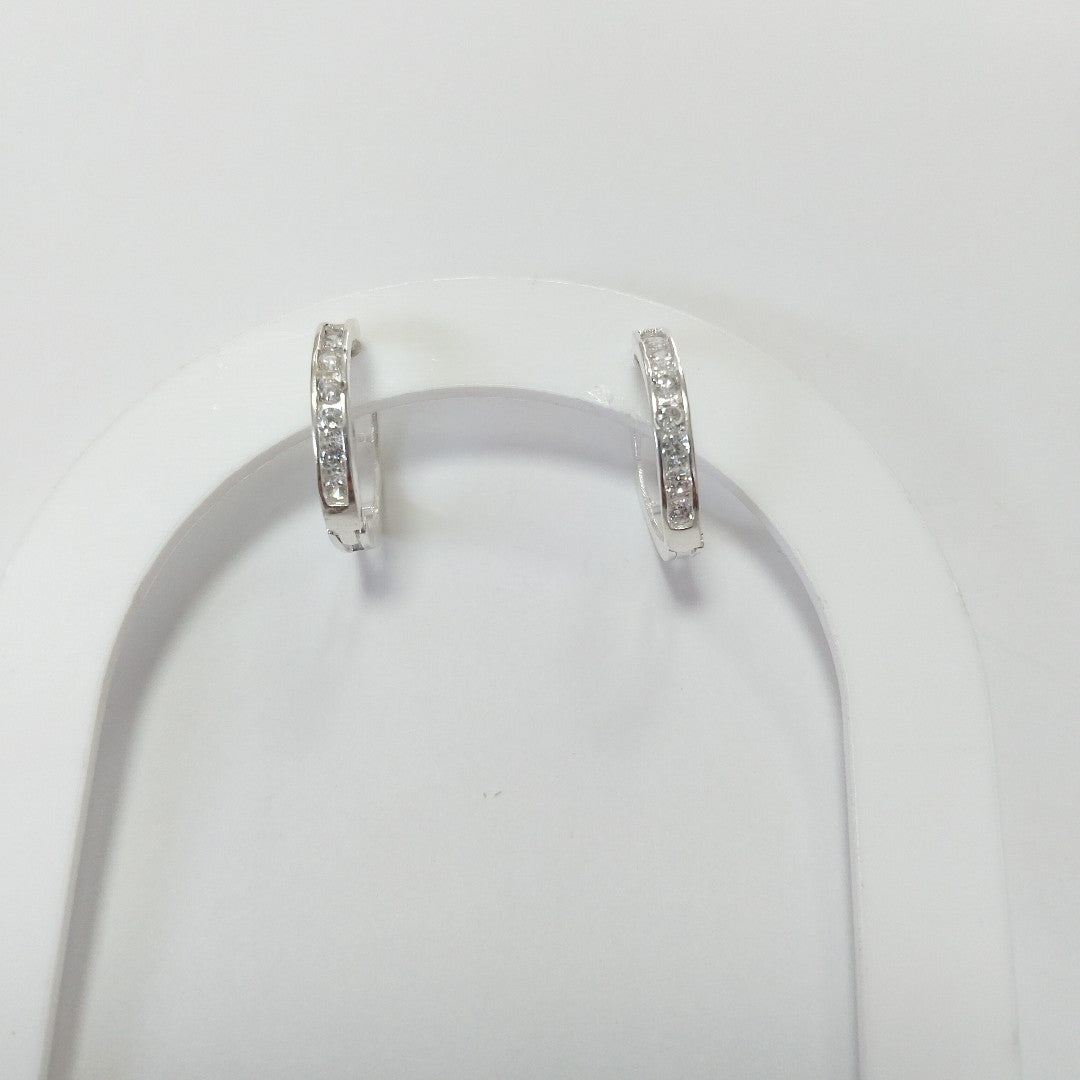 ARRACADAS C/CIRCONIAS PLATA .925 2.1 GR (NUEVO)