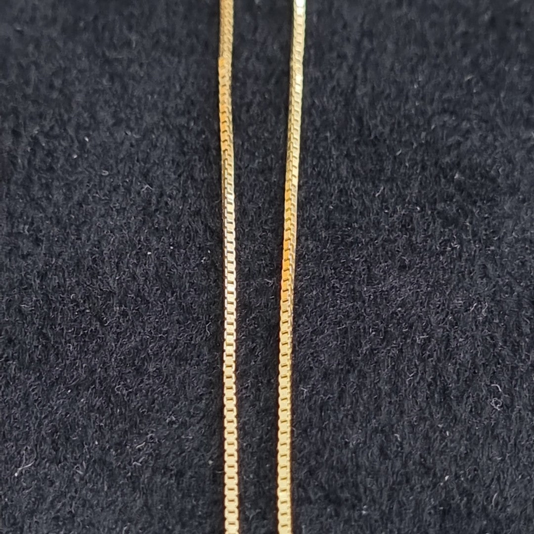 CADENA, DIJE ORO 14 K 1.6 GRMS (SEMINUEVO)