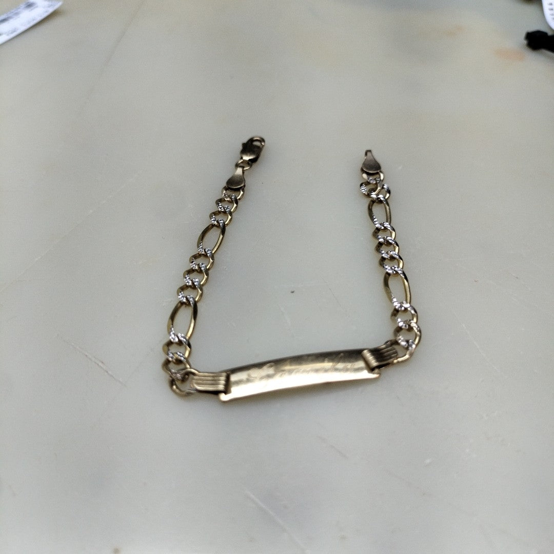 ESCLAVA ORO, RODIADO 10 K 3.8 GRMS (SEMINUEVO)