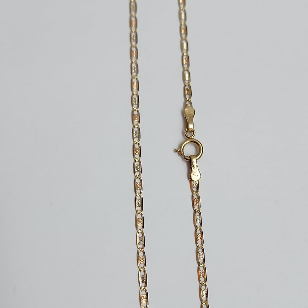 CADENA ORO COMBINADO 10 K 2.1 GRMS (SEMINUEVO)
